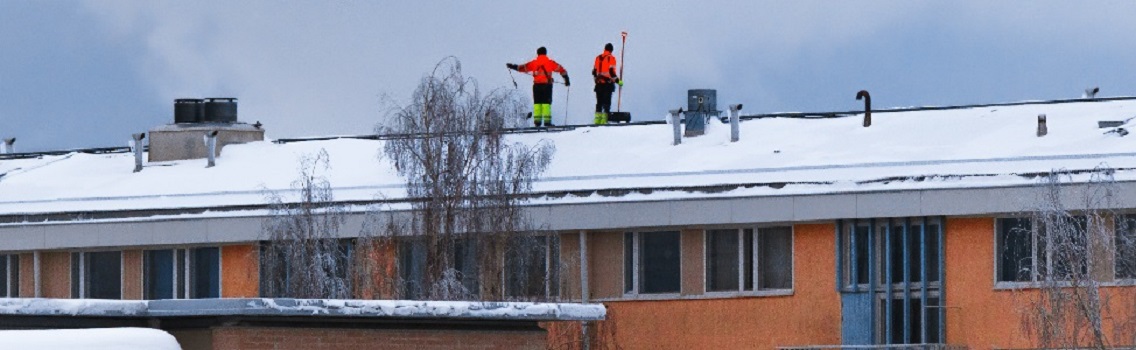 ▷ Déneigement de toiture, toit et couverture