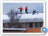 Maintenance hivernale, déneigement de toiture